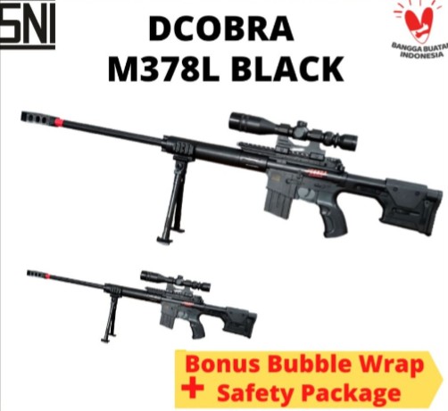 Airsoft DCobra M378L BLACK WA 0856 4960 1323